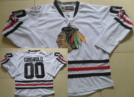 Chicago Blackhawks #00 Clark Griswold 2015 Winter Classic White Jersey