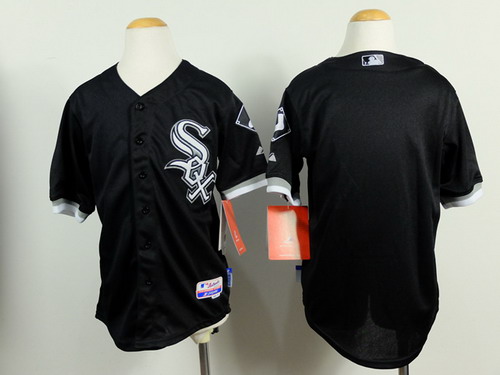 Chicago White Sox Blank Black Kids Jersey