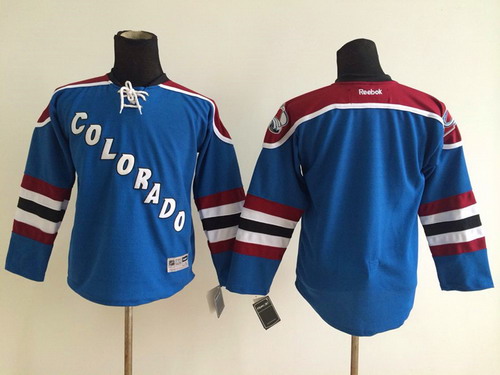 Colorado Avalanche Blank Blue Third Kids Jersey