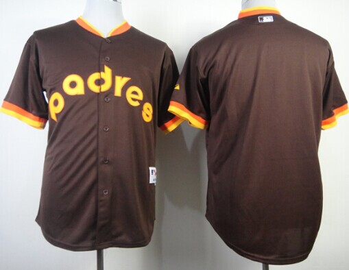 San Diego Padres Blank 1984 Brown Jersey