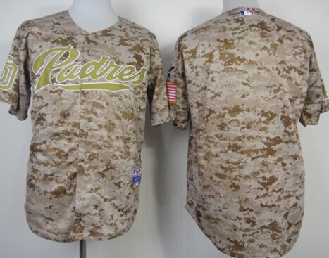 San Diego Padres Blank 2014 Camo Jersey