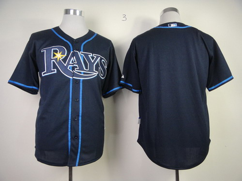 Tampa Bay Rays Blank Navy Blue Jersey