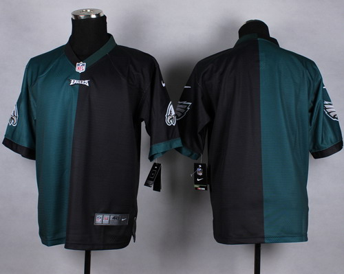 Nike Philadelphia Eagles Blank Green/Black Two Tone Elite Jersey