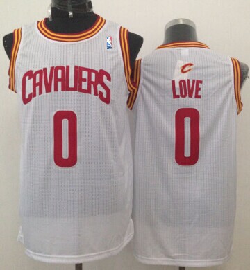 Cleveland Cavaliers #0 Kevin Love White Swingman Jersey