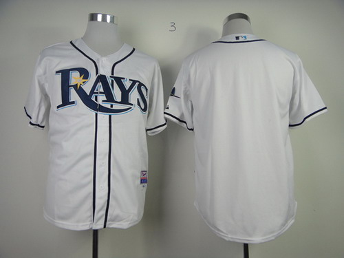 Tampa Bay Rays Blank White Jersey