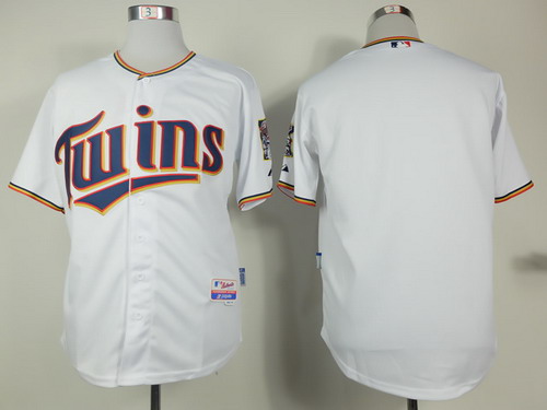 Minnesota Twins Blank 2015 White Jersey