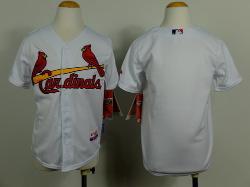 St. Louis Cardinals Blank White Kids Jersey