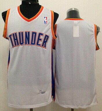 Oklahoma City Thunder Blank White Swingman Jersey