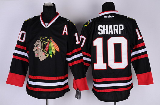 Chicago Blackhawks #10 Patrick Sharp Black Jersey