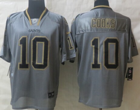 Nike New Orleans Saints #10 Brandin Cooks Lights Out Gray Elite Jersey