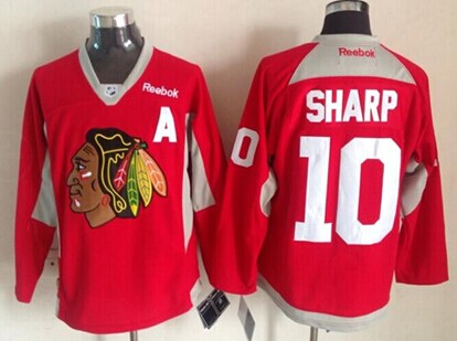 Chicago Blackhawks #10 Patrick Sharp 2014 Training Red Jersey