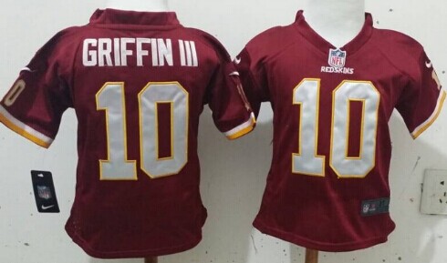 Nike Washington Redskins #10 Robert Griffin Red Toddlers Jersey