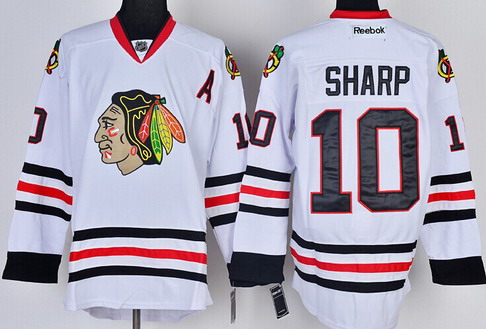 Chicago Blackhawks #10 Patrick Sharp White Jersey