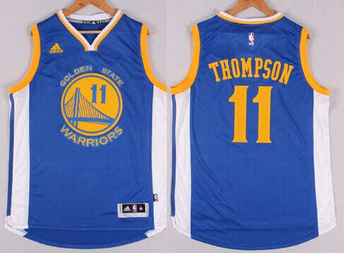 Golden State Warriors #11 Klay Thompson Revolution 30 Swingman 2014 New Blue Jersey