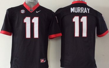 Georgia Bulldogs #11 Aaron Murray 2014 Black Limited Kids Jersey