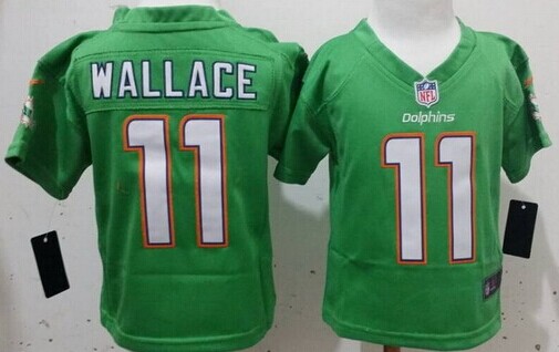 Nike Miami Dolphins #11 Mike Wallace 2013 Green Toddlers Jersey