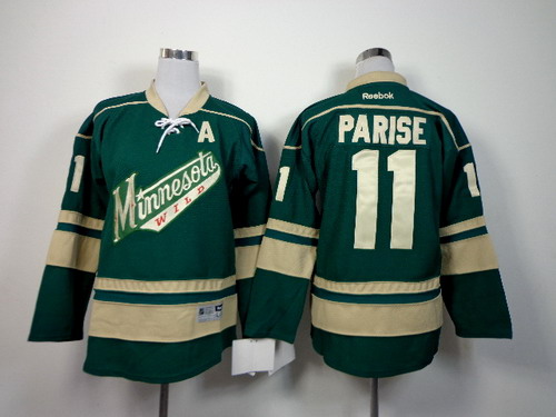 Minnesota Wild #11 Zach Parise Green Third Kids Jersey