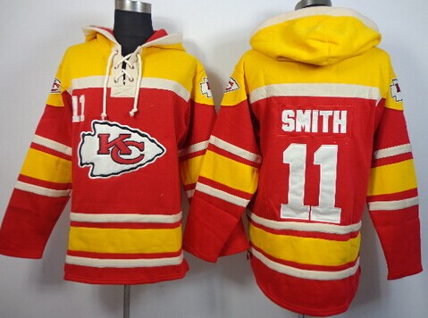 Kansas City Chiefs #11 Alex Smith 2014 Red Hoodie