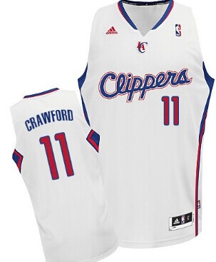 Los Angeles Clippers #11 Jamal Crawford White Swingman Jersey