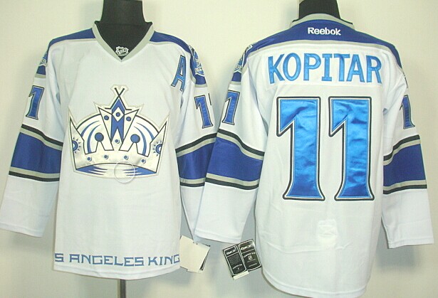 Los Angeles Kings #11 Anze Kopitar White Third Jersey