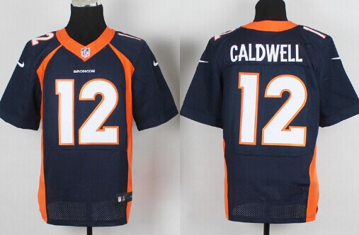 Nike Denver Broncos #12 Andre Caldwell 2013 Blue Elite Jersey