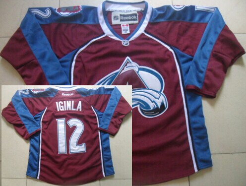 Colorado Avalanche #12 Jarome Iginla Red Jersey