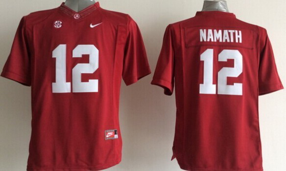 Alabama Crimson Tide #12 Joe Namath 2014 Red Limited Kids Jersey