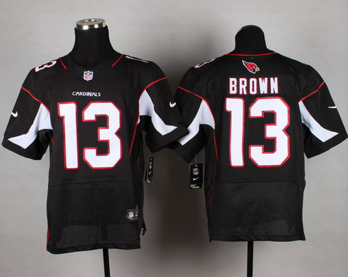 Nike Arizona Cardinals #13 Jaron Brown Black Elite Jersey