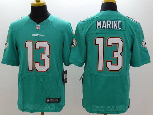 Nike Miami Dolphins #13 Dan Marino 2013 Green Elite Jersey