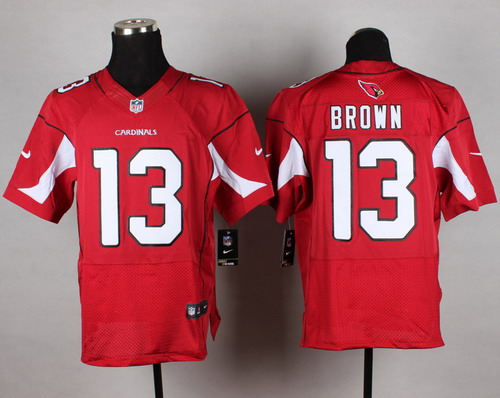 Nike Arizona Cardinals #13 Jaron Brown Red Elite Jersey