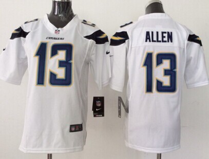 Nike San Diego Chargers #13 Keenan Allen 2013 White Game Kids Jersey