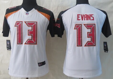 Nike Tampa Bay Buccaneers #13 Mike Evans 2014 White Limited Womens Jersey