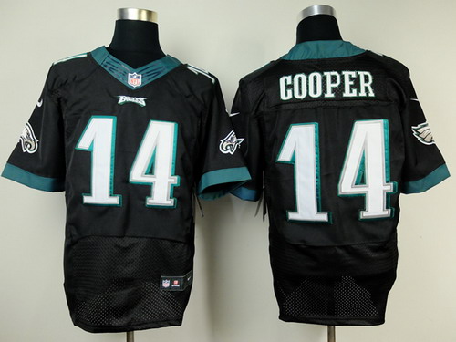 Nike Philadelphia Eagles #14 Riley Cooper 2014 Black Elite Jersey