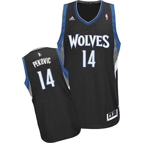 Minnesota Timberwolves #14 Nikola Pekovic Black Swingman Jersey