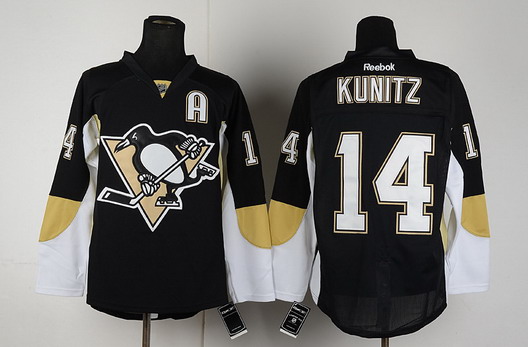 Pittsburgh Penguins #14 Chris Kunitz Black Jersey