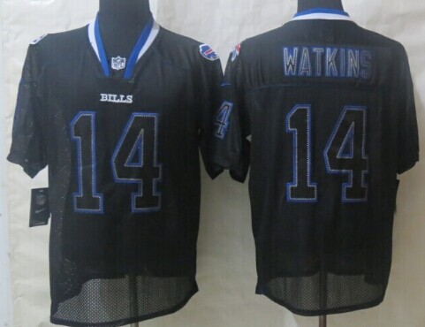 Nike Buffalo Bills #14 Sammy Watkins Lights Out Black Elite Jersey