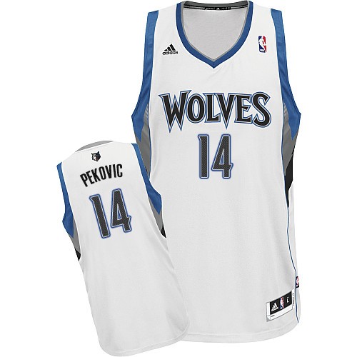 Minnesota Timberwolves #14 Nikola Pekovic White Swingman Jersey