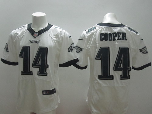 Nike Philadelphia Eagles #14 Riley Cooper 2014 White Elite Jersey