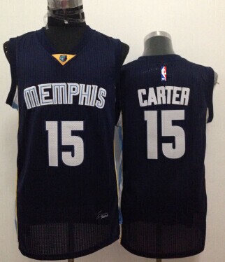 Memphis Grizzlies #15 Vince Carter Navy Blue Swingman Jersey