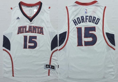 Atlanta Hawks #15 Al Horford Revolution 30 Swingman 2014 New White Jersey