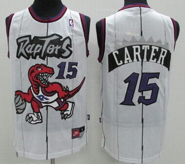 Toronto Raptors #15 Vince Carter Hardwood Classic White Swingman Jersey