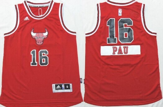 Chicago Bulls #16 Pau Gasol 2014 Christmas Day Red Kids Jersey