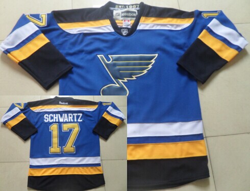 St. Louis Blues #17 Jaden Schwartz 2014 Blue Jersey