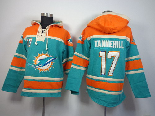 Miami Dolphins #17 Ryan Tannehill 2014 Green Hoodie