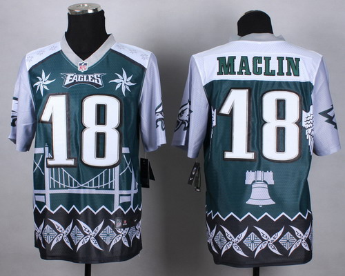 Nike Philadelphia Eagles #18 Jeremy Maclin 2015 Noble Fashion Elite Jersey