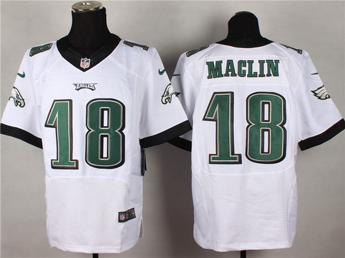 Nike Philadelphia Eagles #18 Jeremy Maclin 2014 White Elite Jersey