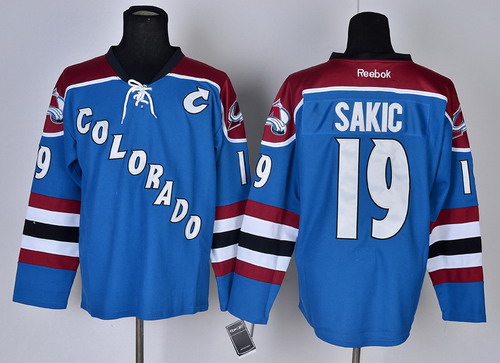 Colorado Avalanche #19 Joe Sakic Blue Third Jersey