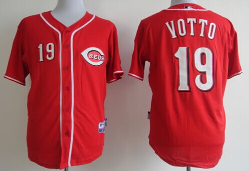 Cincinnati Reds #19 Joey Votto Red Jersey