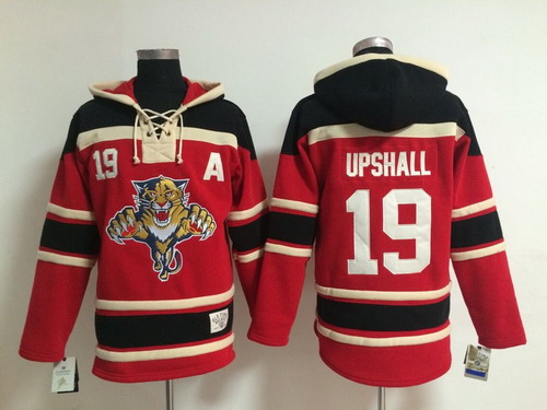 Old Time Hockey Florida Panthers #19 Scottie Upshall Red Hoodie