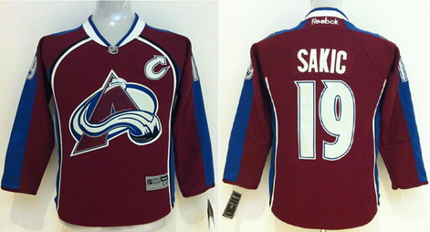 Colorado Avalanche #19 Joe Sakic Red Kids Jersey